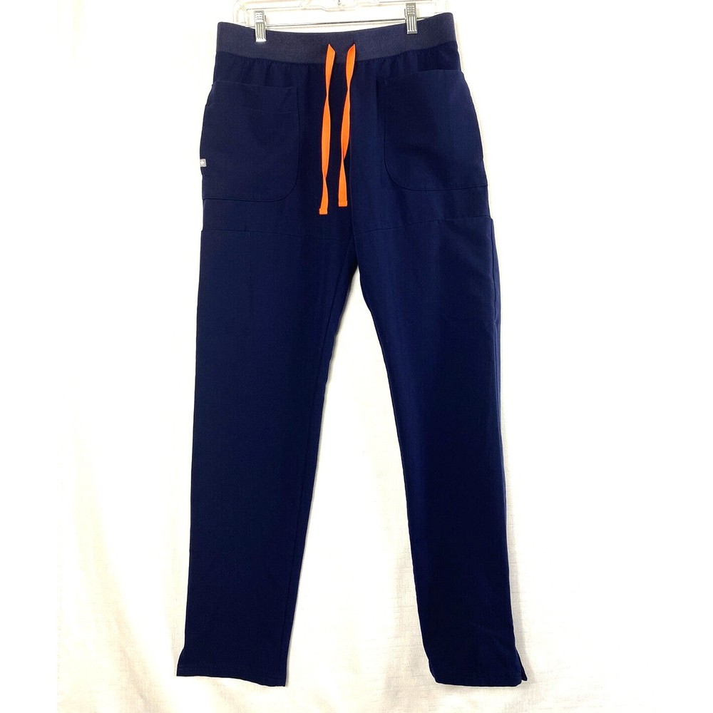 FIGS Scrubs Pants Blue Technical Collection Women's Medium Tall Stretch Comfort